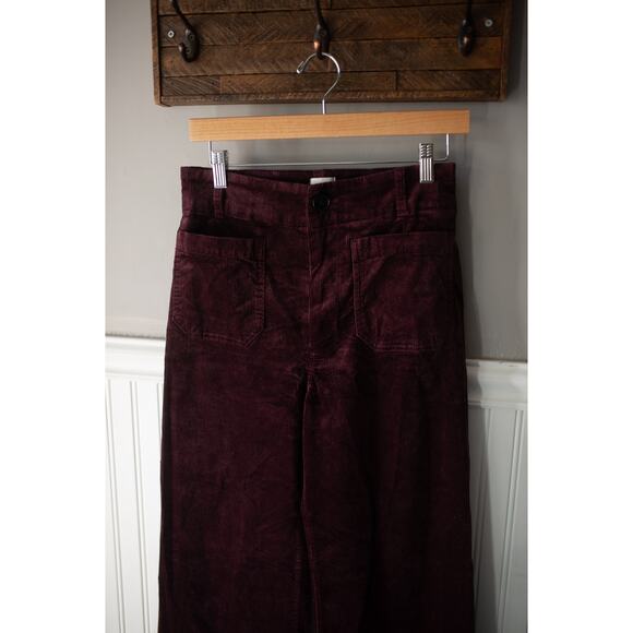 Anthropologie Colette Corduroy Full-Length Wide-Leg Pants Maeve 24 - Picture 5 of 6